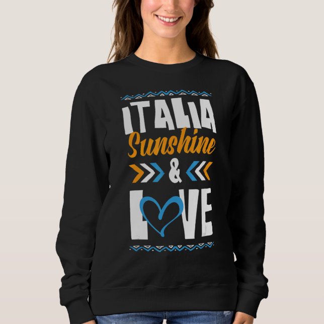 Sudadera Italia Sunshine Love Fiesta Italia Cita de vacacio (Anverso)