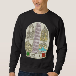 Sudadera Italia Venecia Milán Pisa Verona Roma