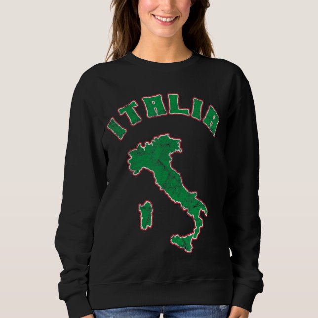 Sudadera Italia Viaje Italia Esbozo Italia Vacaciones Itali (Anverso)
