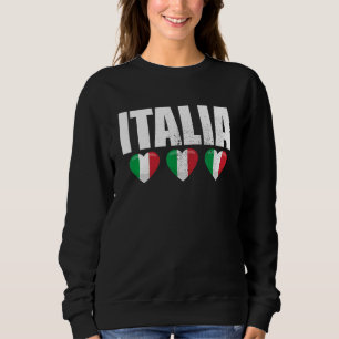 Sudadera Italia Vintage Bandera Italiana Italia