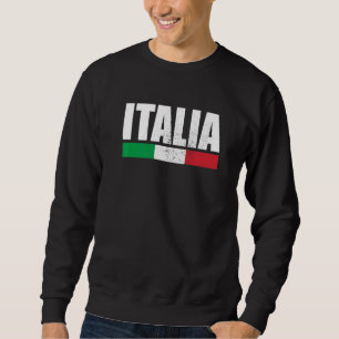 Sudadera Italia Vintage Bandera Italiana Italia