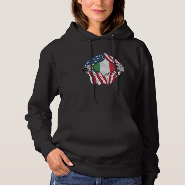 Sudadera Italian Blood Inside Me  Italy Flag (Anverso)