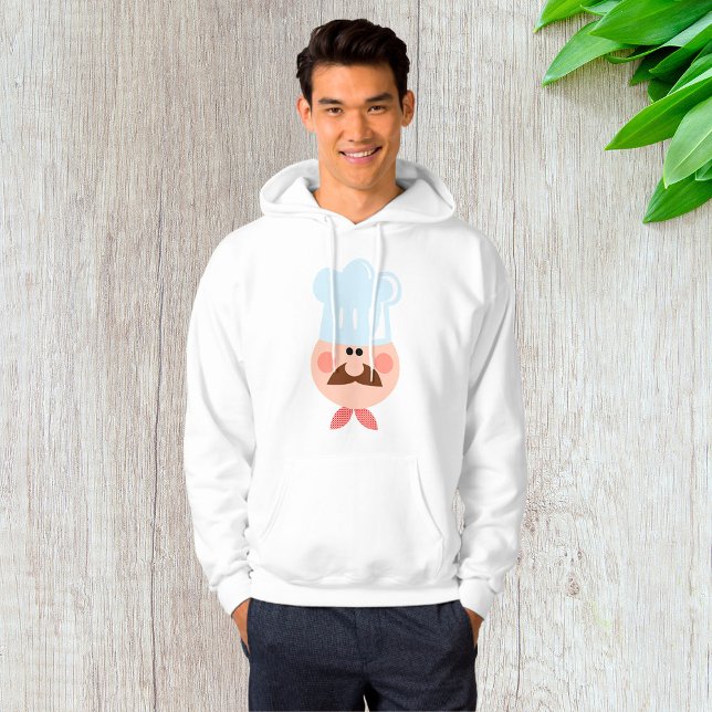 Sudadera Italian Chef Face with Mustache and Hat (Subido por el creador)