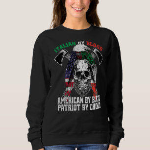 Sudadera Italiano De Blood American Por Nacer Patriot De Ch