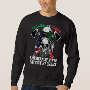 Sudadera Italiano De Blood American Por Nacer Patriot De Ch
