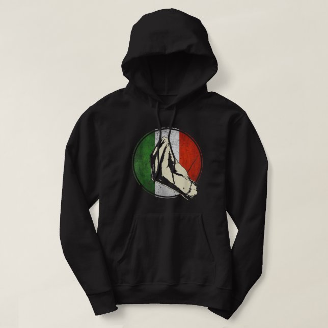 Sudadera Italiano Gif Funny Italia (Diseño del anverso)