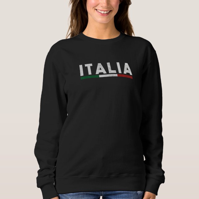 Sudadera Italiano Orgullo Italia Bandera Italia (Anverso)