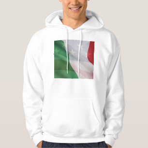 Sudadera Italiano y banderas de los E.E.U.U.