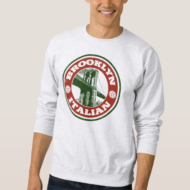 Sudadera Italianos de Brooklyn Nueva York (Anverso)