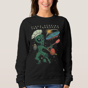 Sudadera Italien Pizza Stucon Formaggio Planet Alien P