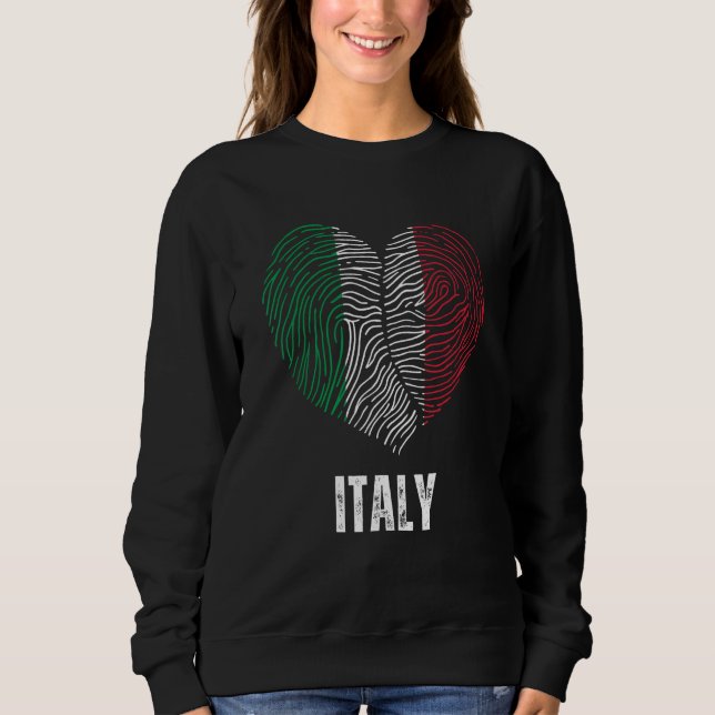 Sudadera Italy Flag Italian Flag Italy DNA Italy Heart (Anverso)