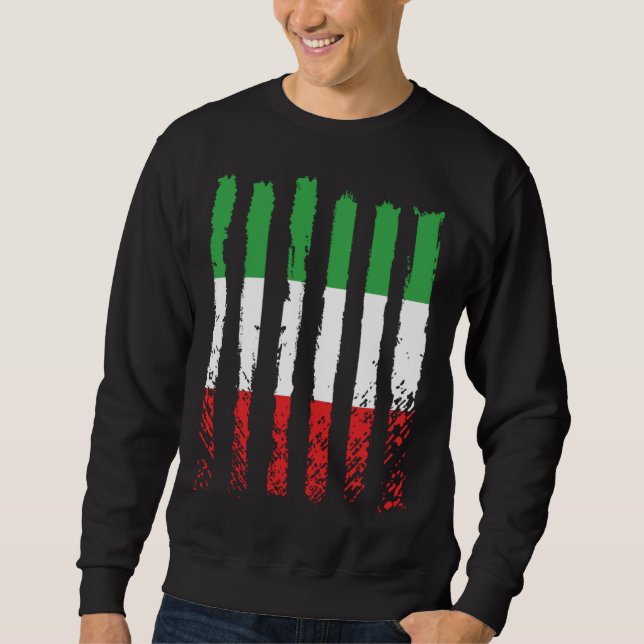 Sudadera Italy flag love proud Italian people BACKPRINT (Anverso)