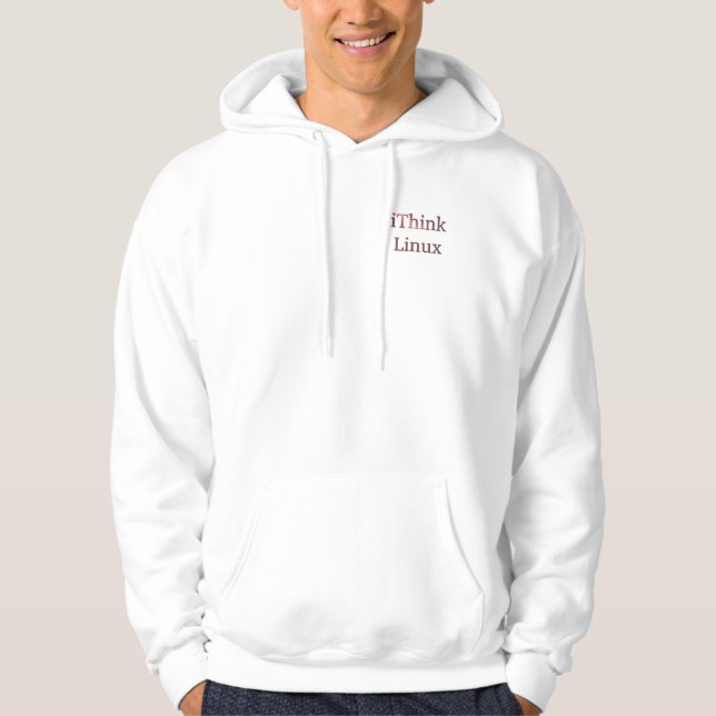 Sudadera iThink Linux, diseños de Che Dean (Anverso)