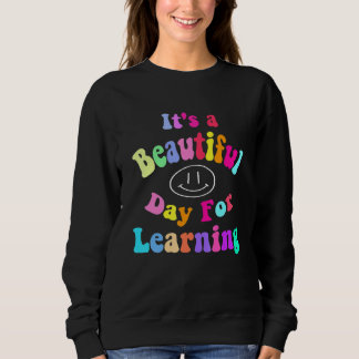 Sudadera It's Beautiful Day For Learning Retro Teacher Back