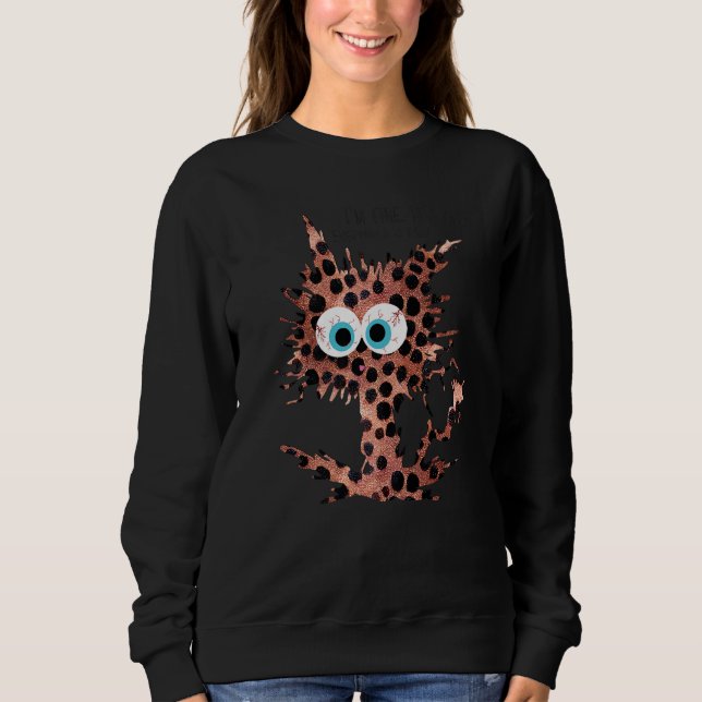 Sudadera It's Fine I'm Fine Everything is Fine  Animal Prin (Anverso)