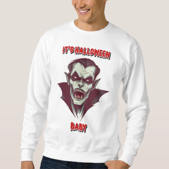 Sudadera "It's Halloween Baby : Le Vampire des Ténèbres" (Anverso)