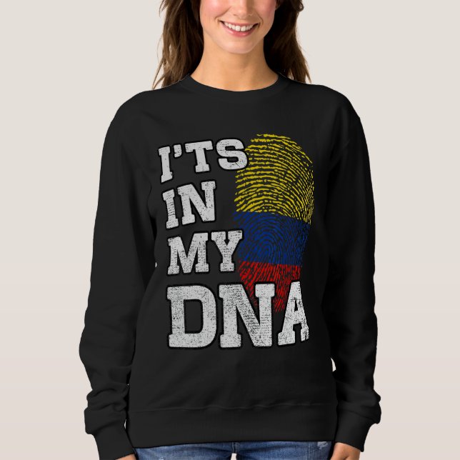 Sudadera It's In My DNA Colombian Fingerprint Proud Colombi (Anverso)