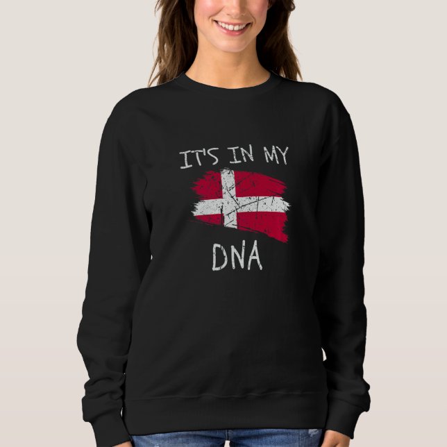 Sudadera It's in my DNA Denmark Flag Proud Danish Pride   (Anverso)