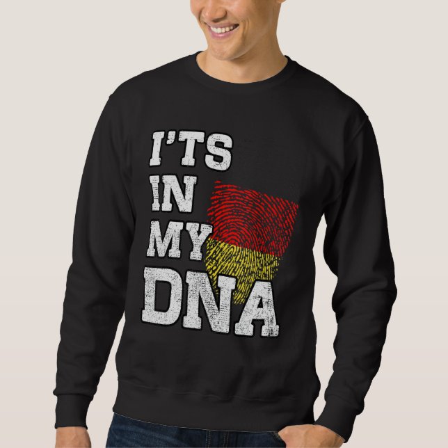 Sudadera It's In My DNA German Fingerprint Proud Germany Fl (Anverso)
