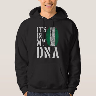 Sudadera It's In My DNA Nigerian Flag Fingerprint BHM Afro 