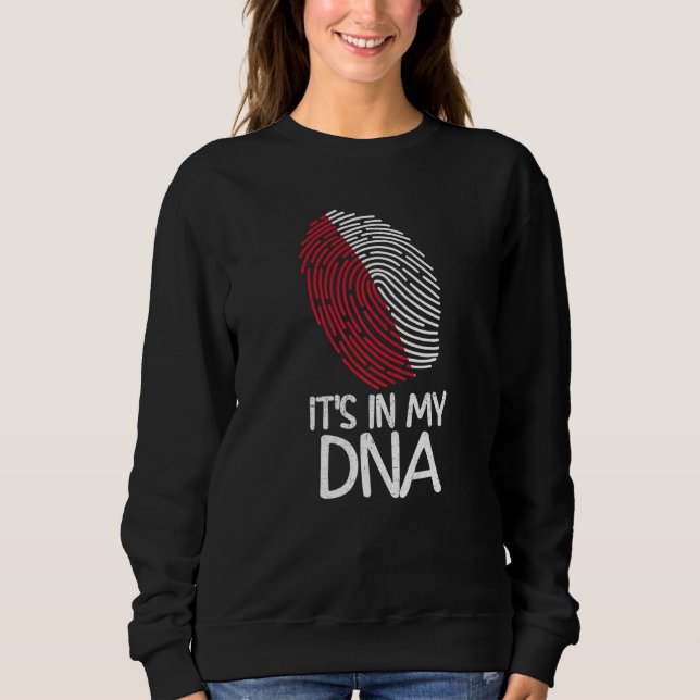 Sudadera It's In My DNA  Proud Polish Flag Fingerprint (Anverso)
