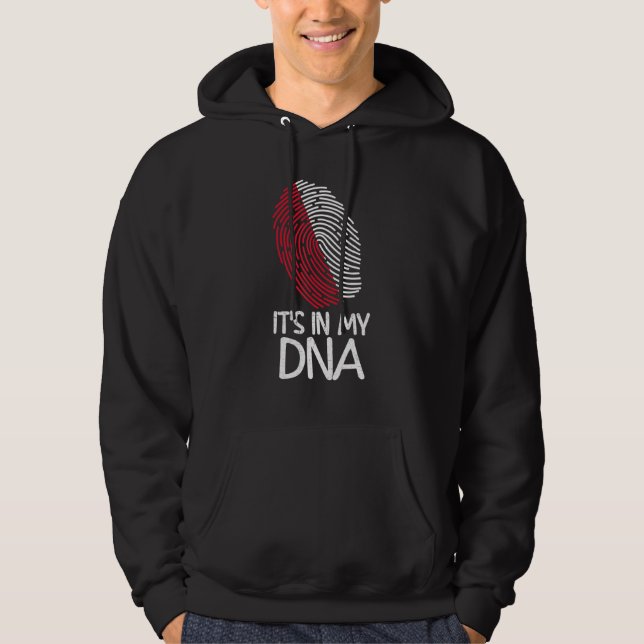 Sudadera It's In My DNA   Proud Polish Flag Fingerprint (Anverso)