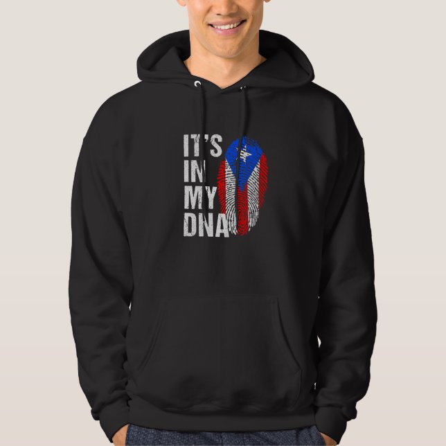 Sudadera It's in My DNA Puerto rico flag puerto rican pride (Anverso)