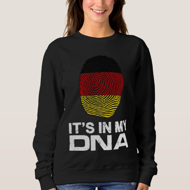 Sudadera IT'S MY DNA IN flag national pride fingerprint Ger (Anverso)