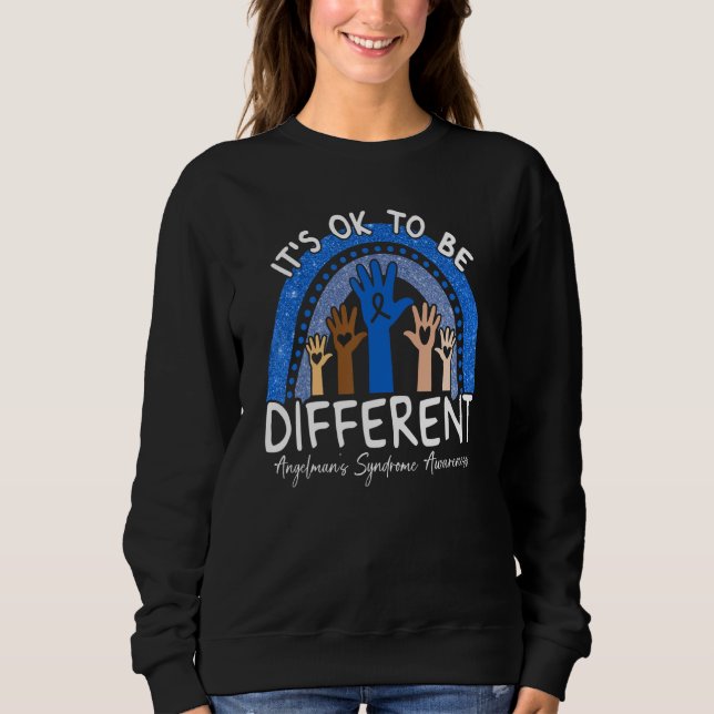 Sudadera It's Ok To Be Different Angelmanu2019s Syndrome Aw (Anverso)
