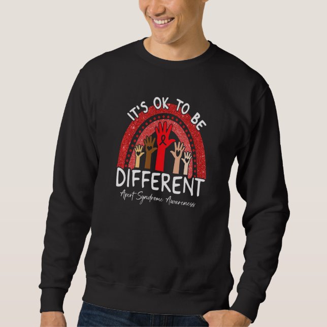Sudadera It's Ok To Be Different Apert Syndrome Awareness R (Anverso)