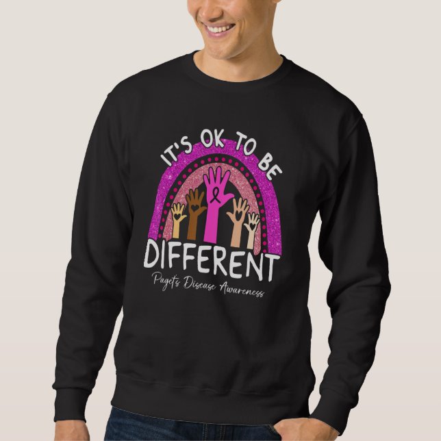 Sudadera It's Ok To Be Different Pagetu2019s Disease Awaren (Anverso)