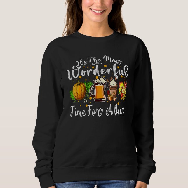 Sudadera It's The Most Wonderful Time For A Beer Fall Thank (Anverso)