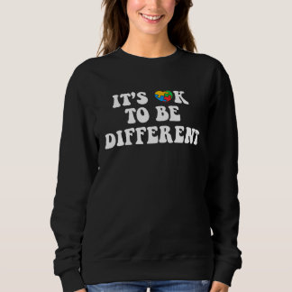 Sudadera Itu2019s Ok To Be Different Heart Puzzle Autism Aw