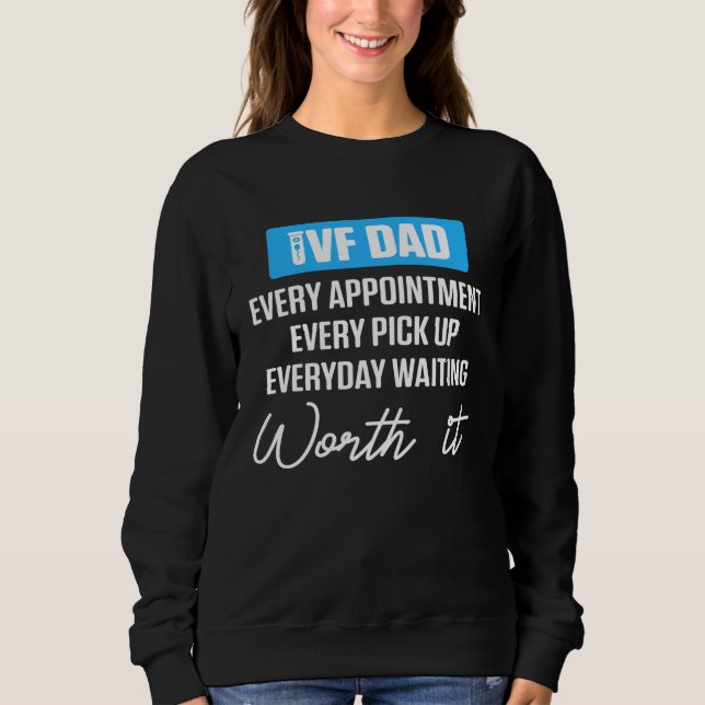 Sudadera IVF  Warrior Dad Waiting Transfer Day Infertility (Anverso)