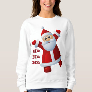 Sudadera ¡JA! ¡JA! ¡JA! Lindo Santa Claus Feliz Navidad