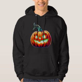 Sudadera Jack-o-Lantern RETRO Style Halloween BLACK Hoodie