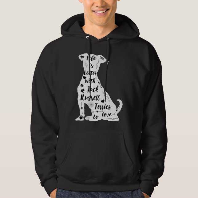 Sudadera Jack Russell Terrier Design for Terrier Dog Lovers (Anverso)