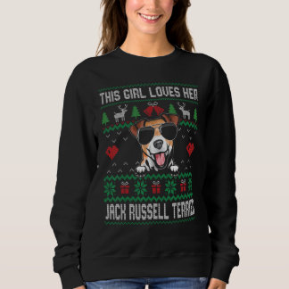 Sudadera Jack Russell Terrier Girl Cool Ugly Christmas for 