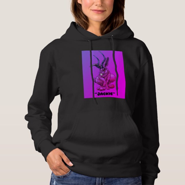 Sudadera Jackalope "Jackie" Cryptid Hoodie (Anverso)