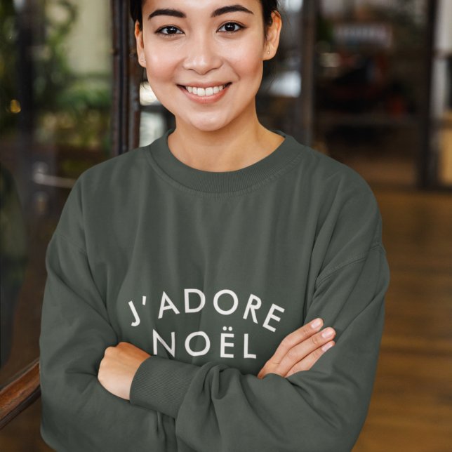 Sudadera J'adore Noel | Navidades de amor modernos Navidad  (Subido por el creador)