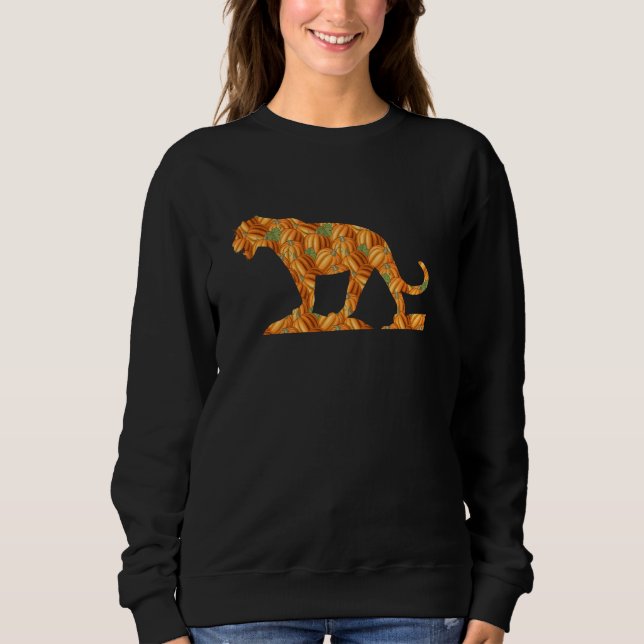 Sudadera Jaguar Easy Halloween Costueen Panther Animal Diy  (Anverso)
