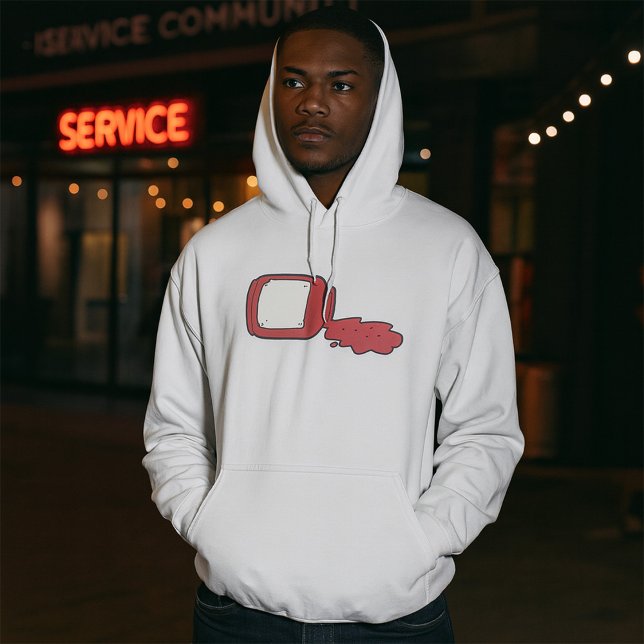 Sudadera Jam Cute Rojo Jelly Jar derramado (Subido por el creador)