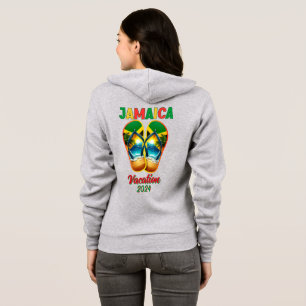 Sudadera Jamaica 2024 Flip Flop Vacation Tropical Beach