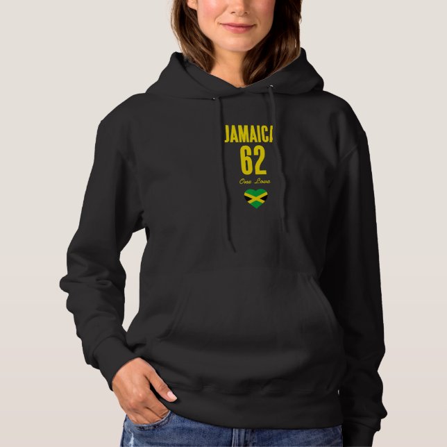 Sudadera Jamaica 62 One Love Independence Jamaican Flag Car (Anverso)