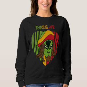 Sudadera Jamaica Alien Reggae Heart Rasta Souvenir Rastafar