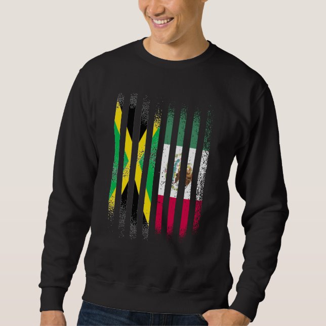 Sudadera Jamaica Flag Mexico Grown Country Flags Stripes (Anverso)