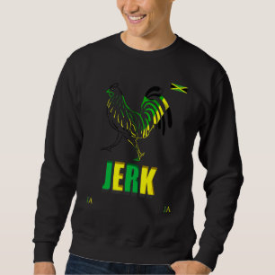 Sudadera Jamaica Jerk Pollo Rooster Bandera de Jamaica