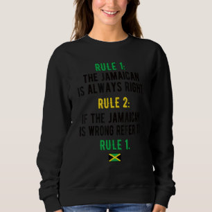 Sudadera Jamaica: Orgulloso reglamento Jamaica Bandera raíc