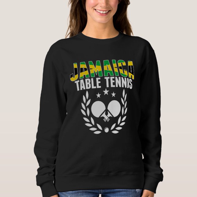 Sudadera Jamaica Table Tennis   Jamaican Ping Pong Supporte (Anverso)