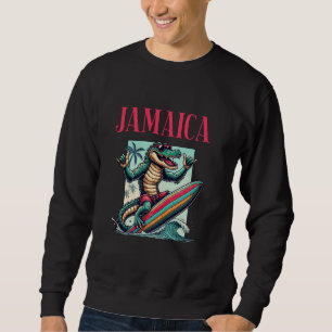 Sudadera Jamaica: Vacaciones en la playa de los cocodrilos